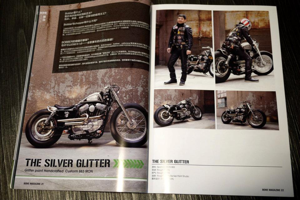 Silver Glitter on China's new biker mag: BONE Vol.1!