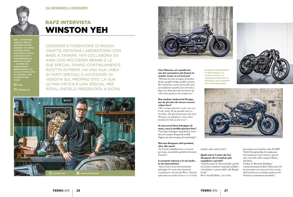 Rough Crafts on Italian Ferro magazine #39