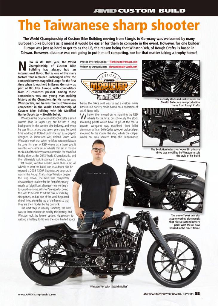 Rough Crafts Stealth Bullet in AMD mag - July 2013, #168!!