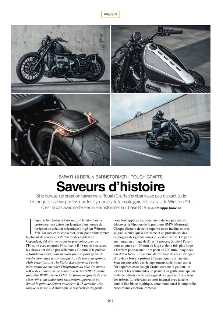 Rough Crafts Berlin Barnstormer on French MOTO HEROES #40