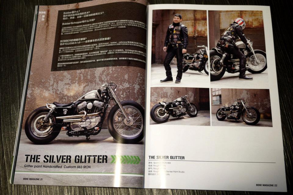 Silver Glitter on China's new biker mag: BONE Vol.1!