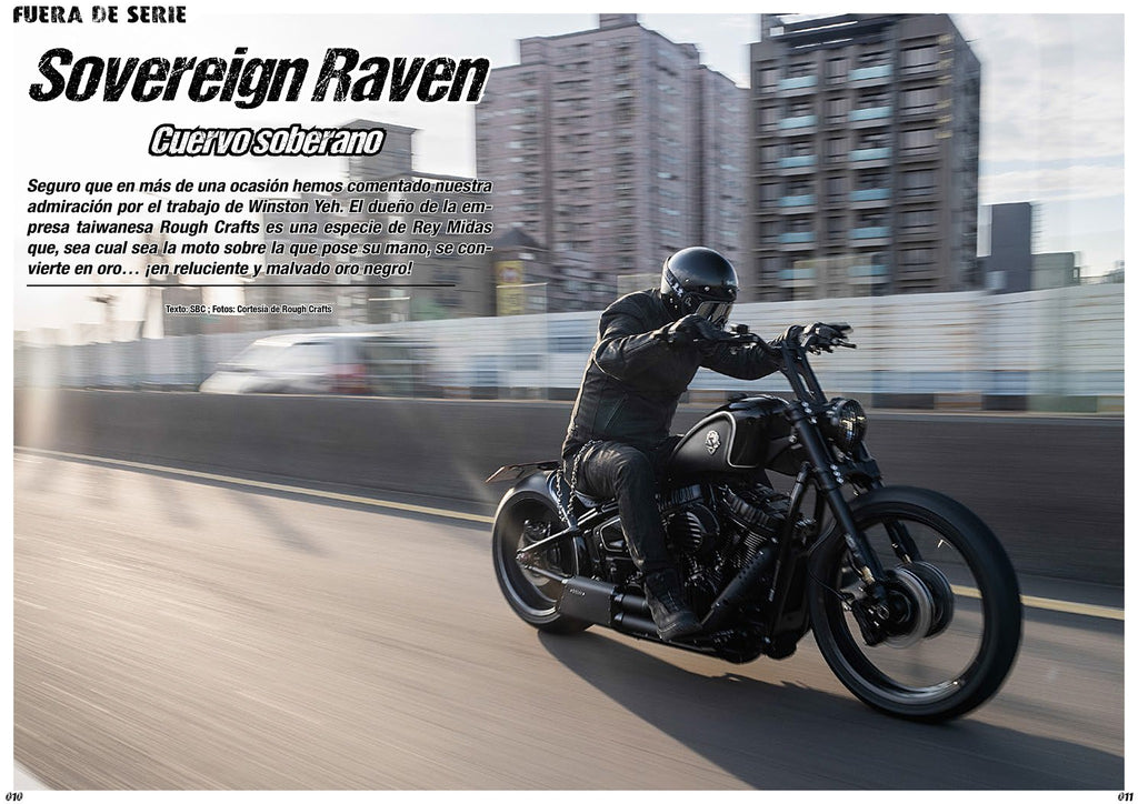 Rough Crafts Sovereign Raven on Spanish XTREME BIKES magazine no.44!!
